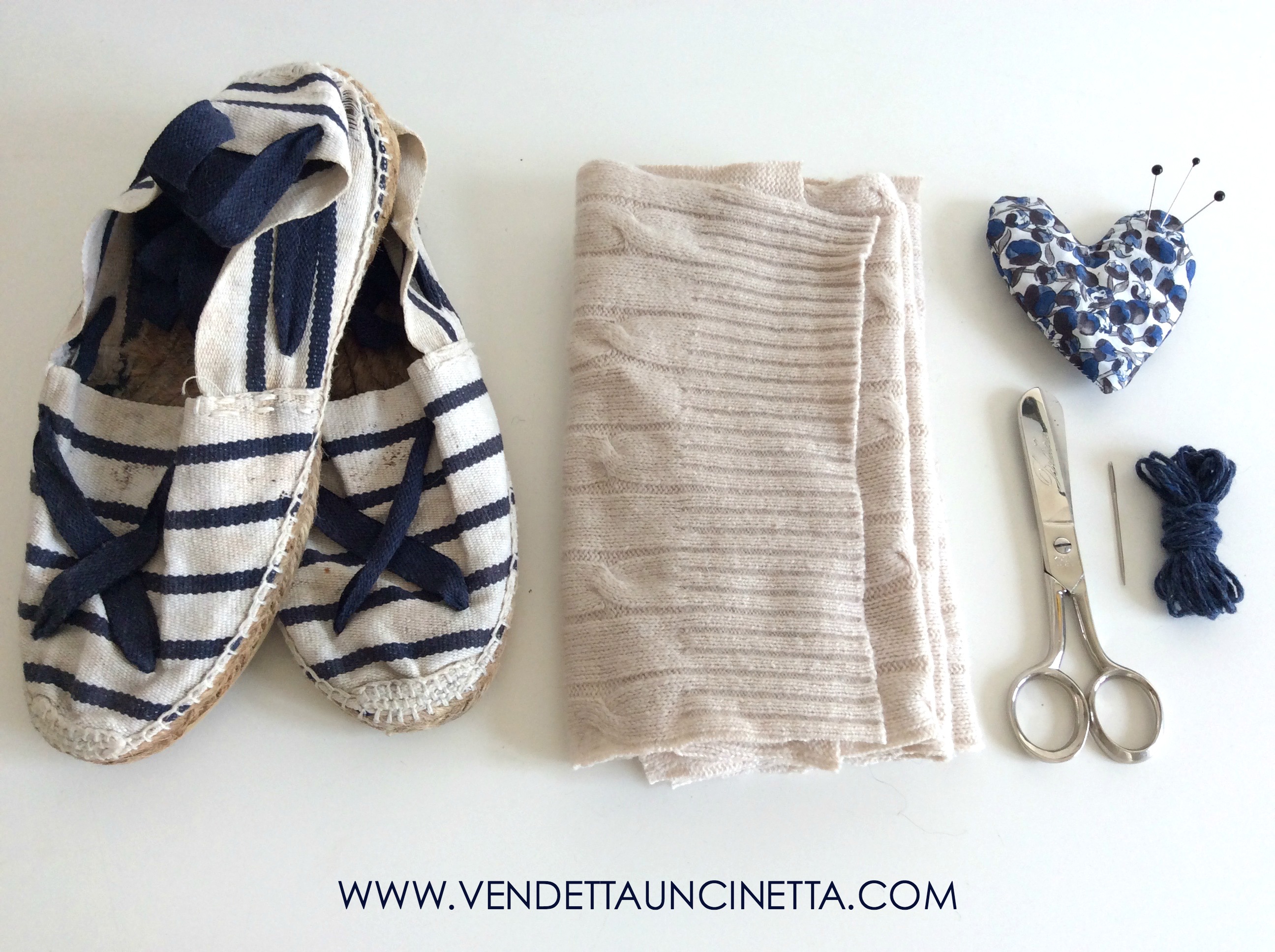 Refashion tutorial giovanile vecchia ciabatta Vendetta Uncinetta
